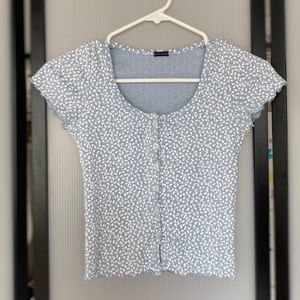 Brandy Melville Floral Zelly Top
